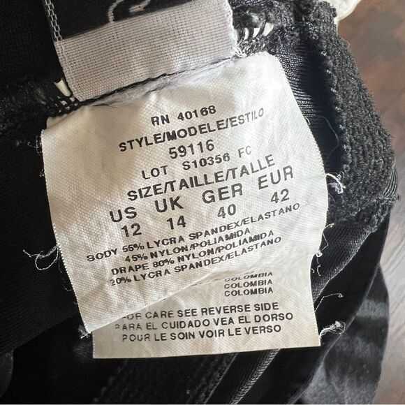 Miraclesuit One-Piece Swimsuit Black Size 12 (Style #59116) - Picture 6 of 6